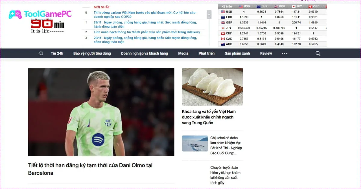 90min.net.vn - Trang tin tức thể thao và bóng đá 24H