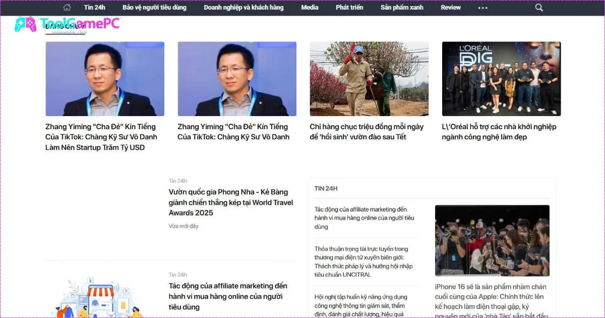 Chất Lượng Nội Dung tại 90min.net.vn