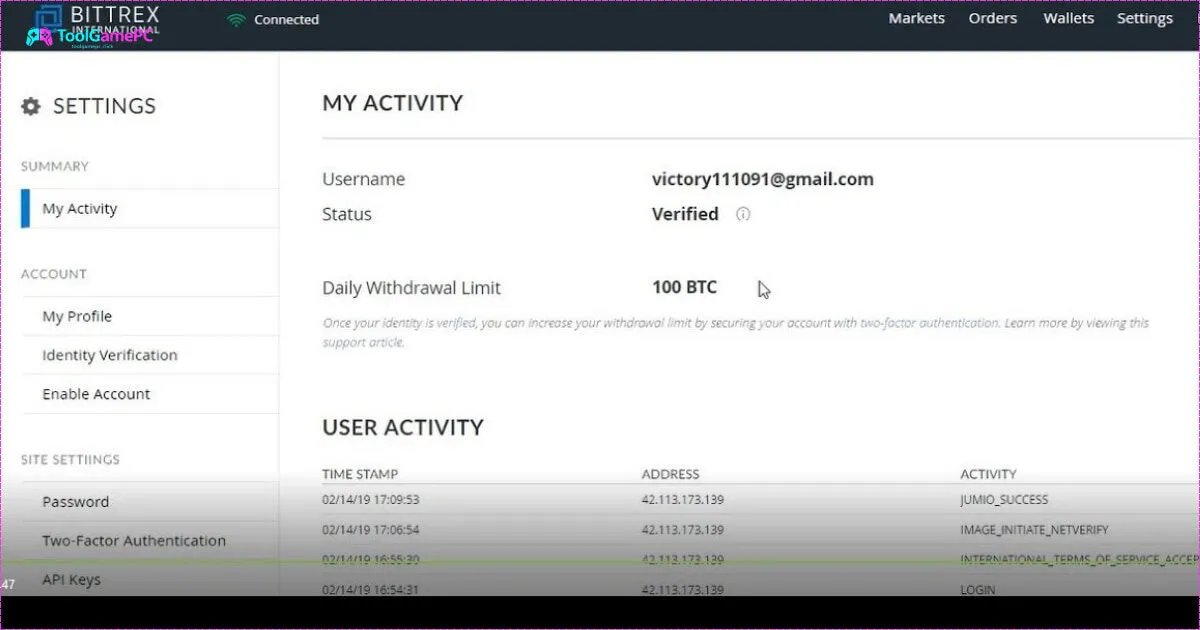 Hướng Dẫn Verify Bittrex vidientu Xác Minh Nhanh Chóng