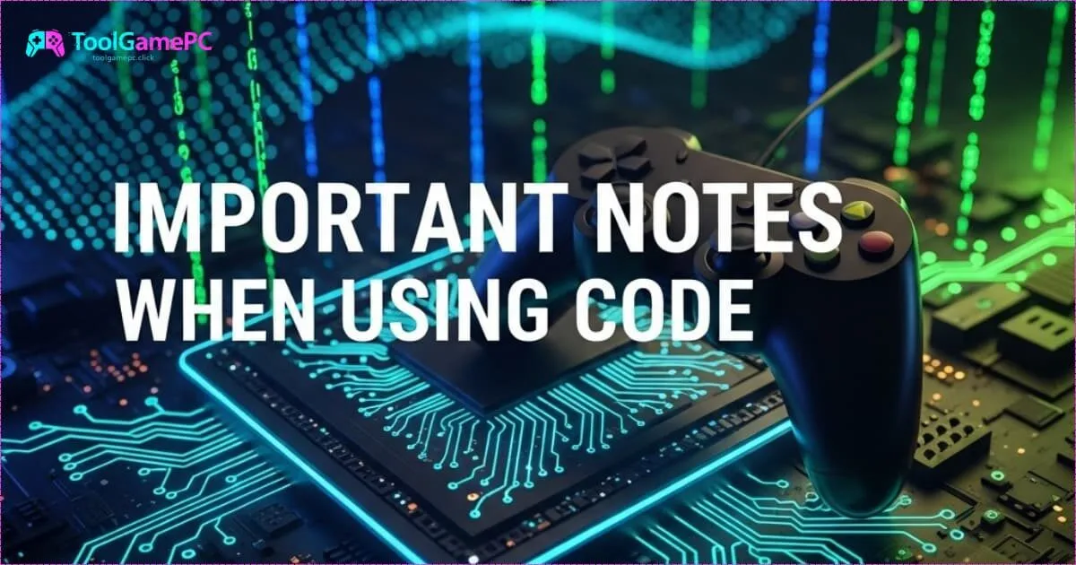 Lưu ý quan trọng khi dùng code