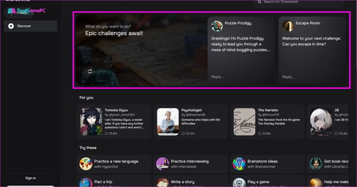 Character AI Chatbot: Tạo và Trò Chuyện Với Nhân Vật Ảo